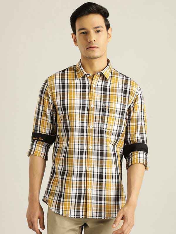 Indian Terrain Men Checkered Multicolor Shirt